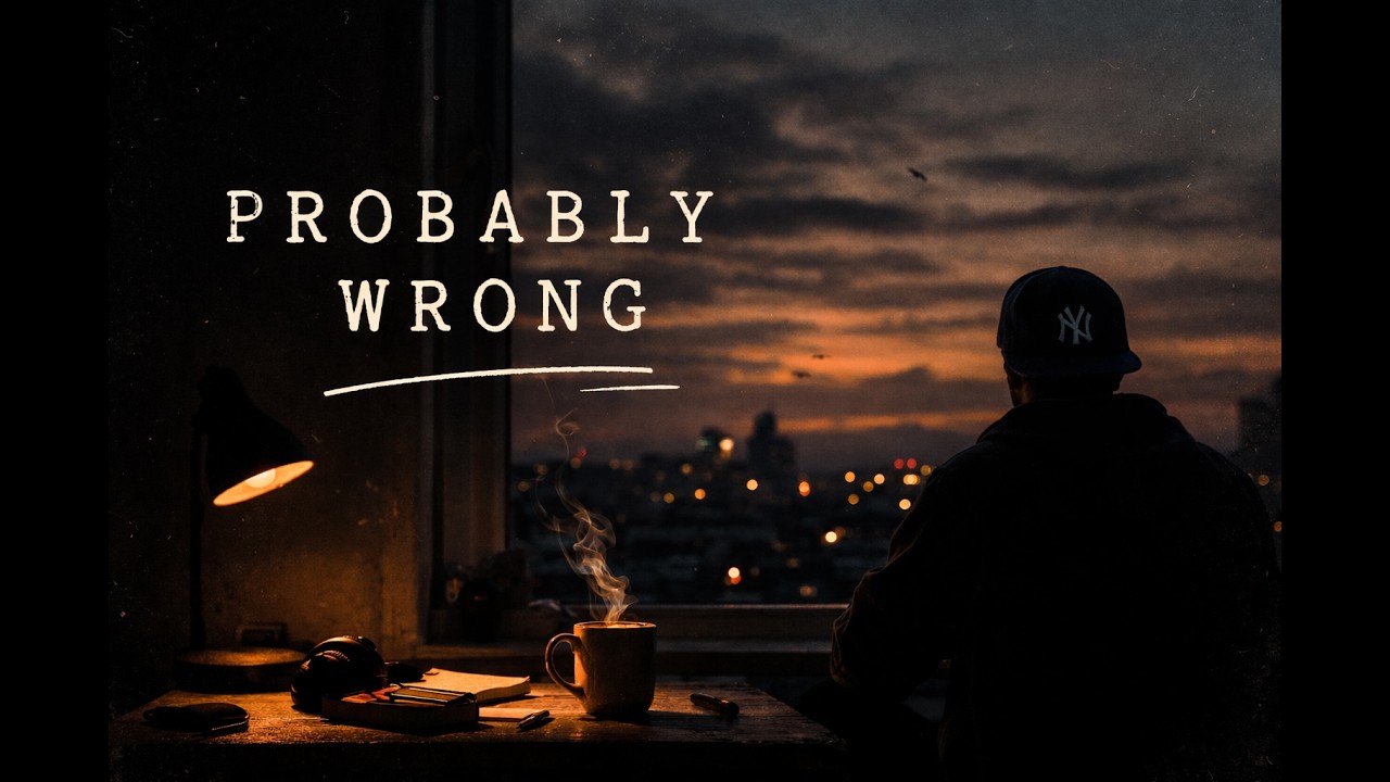 A dim room, a window, a city at dusk